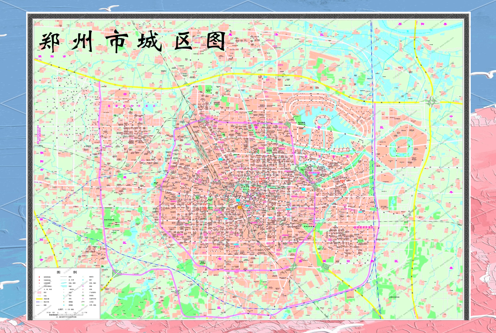 郑州市区地图/郑州市区地图全图