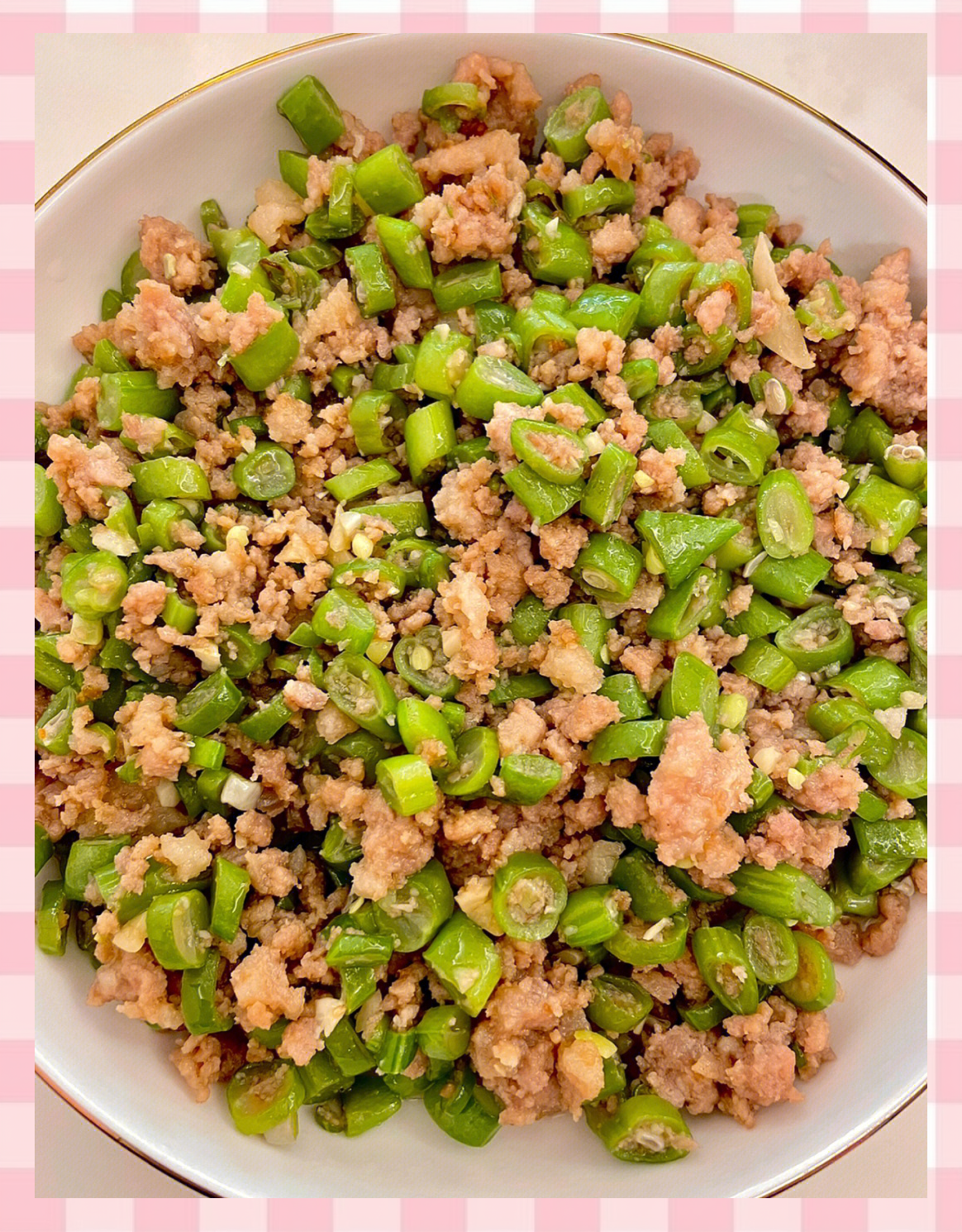 【四季豆的做法,榄菜肉末四季豆的做法】