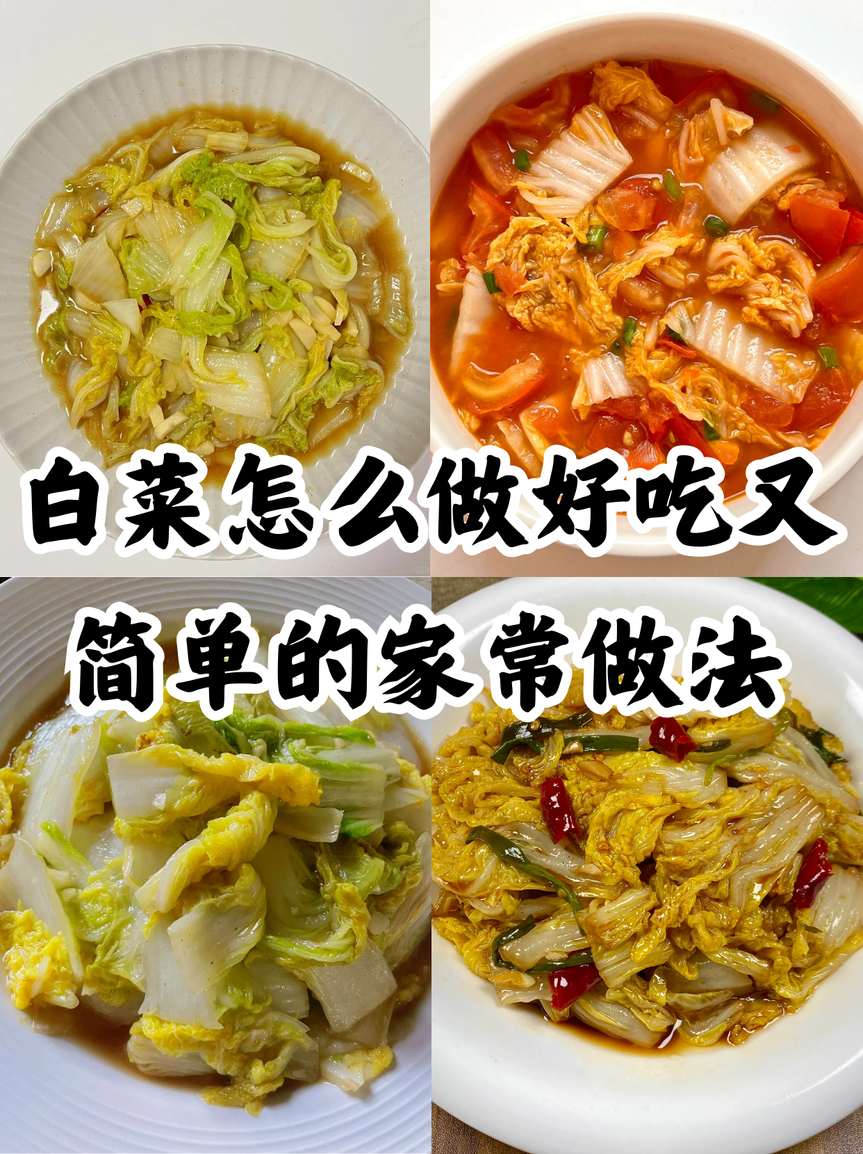 【小白菜的做法大全,炒大白菜的家常做法】