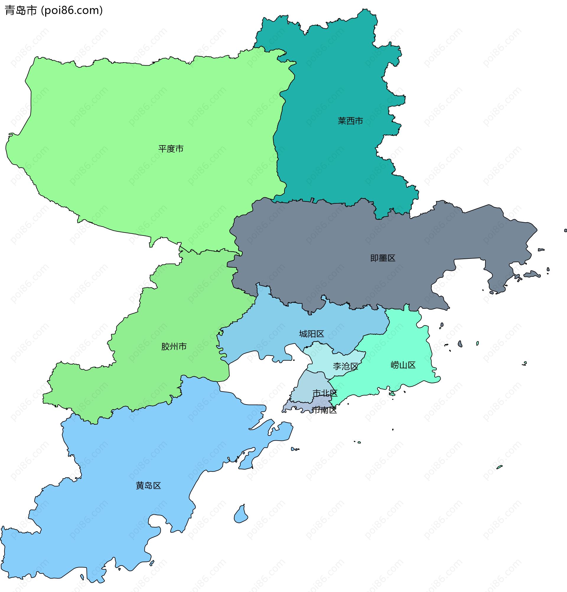 青岛市地图查询（搜一下青岛市地图）