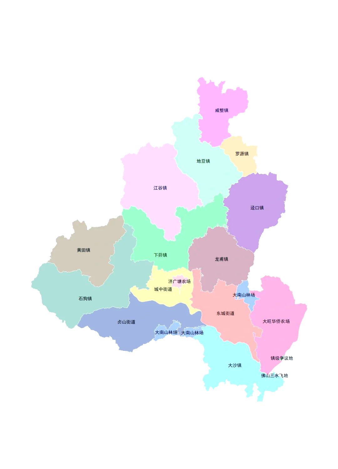 四会地图/广东四会地图