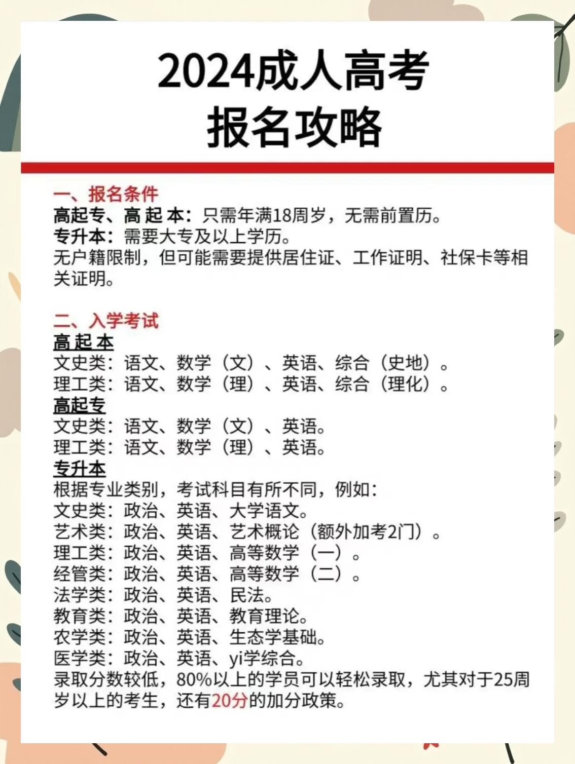 关于2024年成人高考报名入口官网的信息